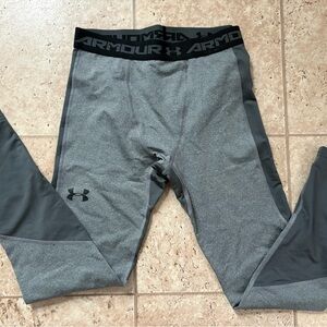 Under Armour Kid’s Gray Coldgear Compression Leggings